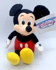 -P NEW THE DISNEY STORE BEANIE BEAN BAG PLUSH MICKEY MOUSE 9"