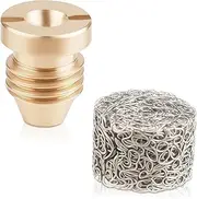 1Set Gold 1.1 orifice foam cannon, Universal Thread Tips for Snow Lance, 1.1mm Nozzle Tips for Pressure Washer Snow Foam Lance Parts
