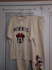 NWT DISNEY PLUS SIZE 3X❤️ "MINNIE"❤️ VANILLA TREAT 2) PIECE JOGGERS SET #11