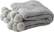 BAWHO Beautiful and Comfortable Blanket Cover Blanket Household Living Room Leisure Blanket Bed Goods Blanket/Grey/130 * 170Cm