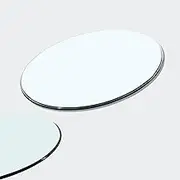 20in 24in 28in Round Glass Table Top, 32" Clear Tempered Glass Tabletop with Beveled Edge, 8mm Thick Tabletop Protector for Dining, Patio, Desk, Coffee, Patio Table(68cm(27inch))