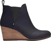 [TOMS] Desert Tan Leopard Suede Kelsy Bootie 10014153, Taupe Grey Leather/Suede, 6.5 US