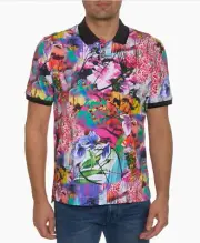 Robert Graham Men's Electric Circus Polo Shirt - Mens Size M