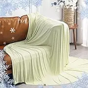PHF Reversible Double Cooling Blanket Twin Size, Soft Arc-Chill Q-Max>0.5 Thin Summer Single Layer for Hot Sleeper,Breathable Lightweight Portable Silky Durable for Home Office Travel Car, Gross Green