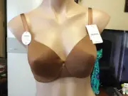 BERLEI UNDERSTATE Soft Cup Bra Underwire Brown BNWT size 10 D