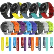 For Garmin Fenix 7 7X 6X/6 Pro 3HR/5/5X Plus Quick Fit Silicone Watch Band Strap