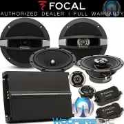 3pkg FOCAL 6.5" R165S2 COMPONENT + R165C SPEAKERS + R4280 4-CHANNEL AMPLIFIER