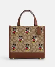 五折 (預購) Coach 迪士尼米奇托特包 Disney X Coach Dempsey Tote 22 In Signature Jacquard With Mickey Mouse