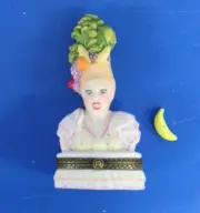 Porcelain Hinged Trinket Box Lucy as Carmen Miranda NIB Midwest of Cannon Falls