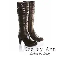在飛比找蝦皮商城優惠-Keeley Ann 完美顯瘦輕柔羽絨拼接真皮高跟長靴(68
