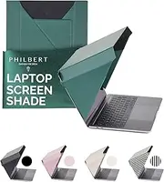 Philbert Design - 4 in 1 Laptop Screen Shade Slim Hood : Sun Shade | Privacy | Heat Protection | Contrast Enhancement. 12”/13”/14” Laptops - Universal. Lightweight, Simple. Patent D790551 - Green