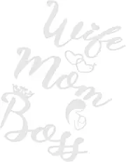 Wife Mom Boss Stickers - Car Vinyl Decal, Letter Bumper Sticker | Empowering Mom Life Car Decal Pack, Stylish Wife Mom Boss Lettering for Trucks and, Creative Car Stickr for Road Trips