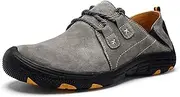 [Asifn] Men's Leather Loafers Slip-Ons Casual Oxford Shoes Driving Flats Outdoor Walking Fashion Hiking