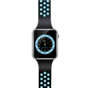M3 64+64MB Up To 32G TFT Card 1.3 Million HD Camera Watch Phone 1.54" LCD Color Touch Screen Smart Watch Compass Pedometer Fitness Bracelet BLUE COLOR