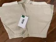 Cynthia Rowley Linen Shorts Sz 8 Natural Khaki $299