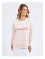 [Foxwood] Simplified Metallic Crew in Pale Pink