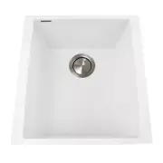 Nantucket PR1716-W 17" Single Undermount Granite Composite Bar-Prep Sink White