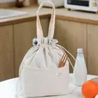 Aluminum Foil Liner Lunch Drawstring Bag Thickened Rice Box Storage Pouch Work
