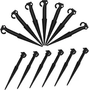 Sosoport 20pcs Tent Stakes: Plastic Pegs Secure Anchoring for Tents and Canopies Sand-Resistant Stakes for Beach Camping Hiking Garden Outdoor Adventures