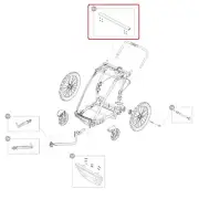 Thule Businesswomen BAR Zubehörleiste With Lamp Single for Thule Chariot Cross 2