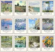 97 DECOR Claude Monet Poster - Monet Prints for Wall Decor, Claude Monet Wall Art, Monet Water Lilies Artwork, Famous Art Prints, Classic Impressionist Pictures Monet Paintings Posters (20x25 cm | 8x10 inch UNFRAMED)