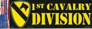 1ST CAVALRY DIVISION VETERAN BUMPER STICKER made in USA