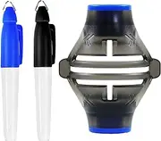 3 Pack Golf Markers, High Precision Golf Ball Marker Tool with 2 Marker Pens, 360-degree Golf Ball Stamp, Golf Ball Liner Template, Golf Accessories for Men, Golf Ball Scriber for Alignment Putting