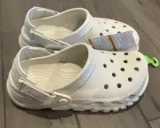Men’s 11 Crocs Duet Max II Clog Adjustable Straps Sandals Stucco NWT