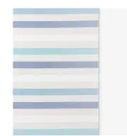 NWT The Company Store Hammam Blue Stripe Cotton Beach Towel 39x68 $54