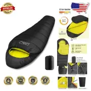 Lightweight Waterproof Mummy Sleeping Bag for Adults - Easy to Clean Design