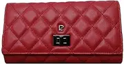 [Pierre Cardin] Ladies Beautiful Large Spacious Leather Purse Gift Purse Wallet Purse Girls