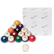 Aramith Crown Standard Pool Ball set 2 1/4" with Magnetic Cue Ball Green Logo