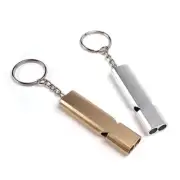 Survival Whistle with Keyring Super Loud 120dB Stainless Steel Construction
