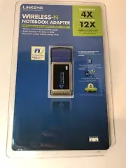 Linksys Cisco WPC300N Wireless-N Notebook Adapter NEW SEALED Skua1