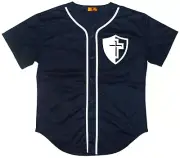 Jesus Jersey Baseball Religious Athletic Sport Shirt Genesis 1 Bible Scripture