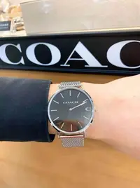 在飛比找Yahoo!奇摩拍賣優惠-【熱賣精選】COACH 中性錶 男錶 女錶 CHARLES系