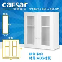 在飛比找PChome24h購物優惠-CAESA凱撒 浴室置物櫃 60公分收納櫃(Q1212)