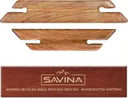 Savina Small Wooden Beveled Inkle Weaving Shuttle - Handcrafted Knitting...