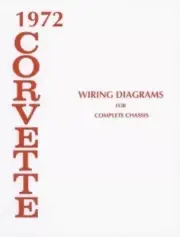CORVETTE 1972 Wiring Diagram 72 Vette