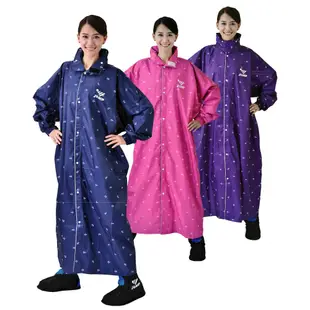 JUMP 將門 前開印花海軍風防水休閒風雨衣(2XL~4XL) 一件式風雨衣