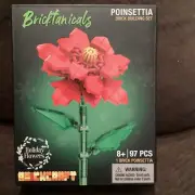 Brickcraft Bricktanicals Amaryllis 97 piece Plastic Set Christmas Holiday New
