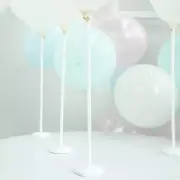 15 White 17-Inch tall Balloons Column Stand Sticks Holders Party Decorations