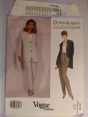 Vogue 2918 Sewing Pattern sz 6-8-10 Women's Jacket Pants Donna Karan NY