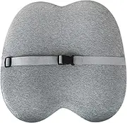 LeoLeoxx Lumbar Support Pillow - Breathable Lumbar Support Cushion,Ergonomic Summer Waist Protection Soft Sponge Car Waist Pad (灰色的)
