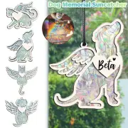 AU Sunshine Catcher Memorial Pet Pendant Dog Paw Print Window Sun Light Catcher