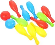 POPETPOP Skill Development Fun Boys and Girls Mini Bowling Set Plastic Bowling Pins Ball for Play