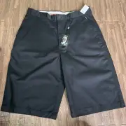 Volcom Black Weirder Chino Men's Flat Front Short Size 32