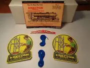 GILBERT ERECTOR SET REPRODUCTION DECALS,BLUE STRING AND HOW TO MAKE EM BOOK