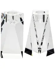 Ricci Argentieri Freedom Prism Crystal Tapered Candle Holder Set