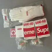 Supreme Accessories Lot - Bouncy Balls, Shower Cap, Work Gloves, Cards, Band Aid